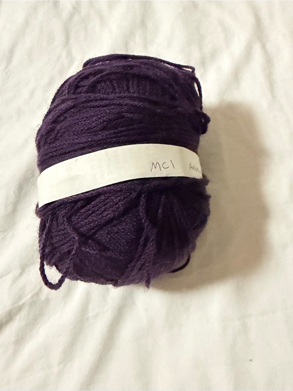 Deep Plum Yarn Skein - Rich Purple - Picture 1 of 2